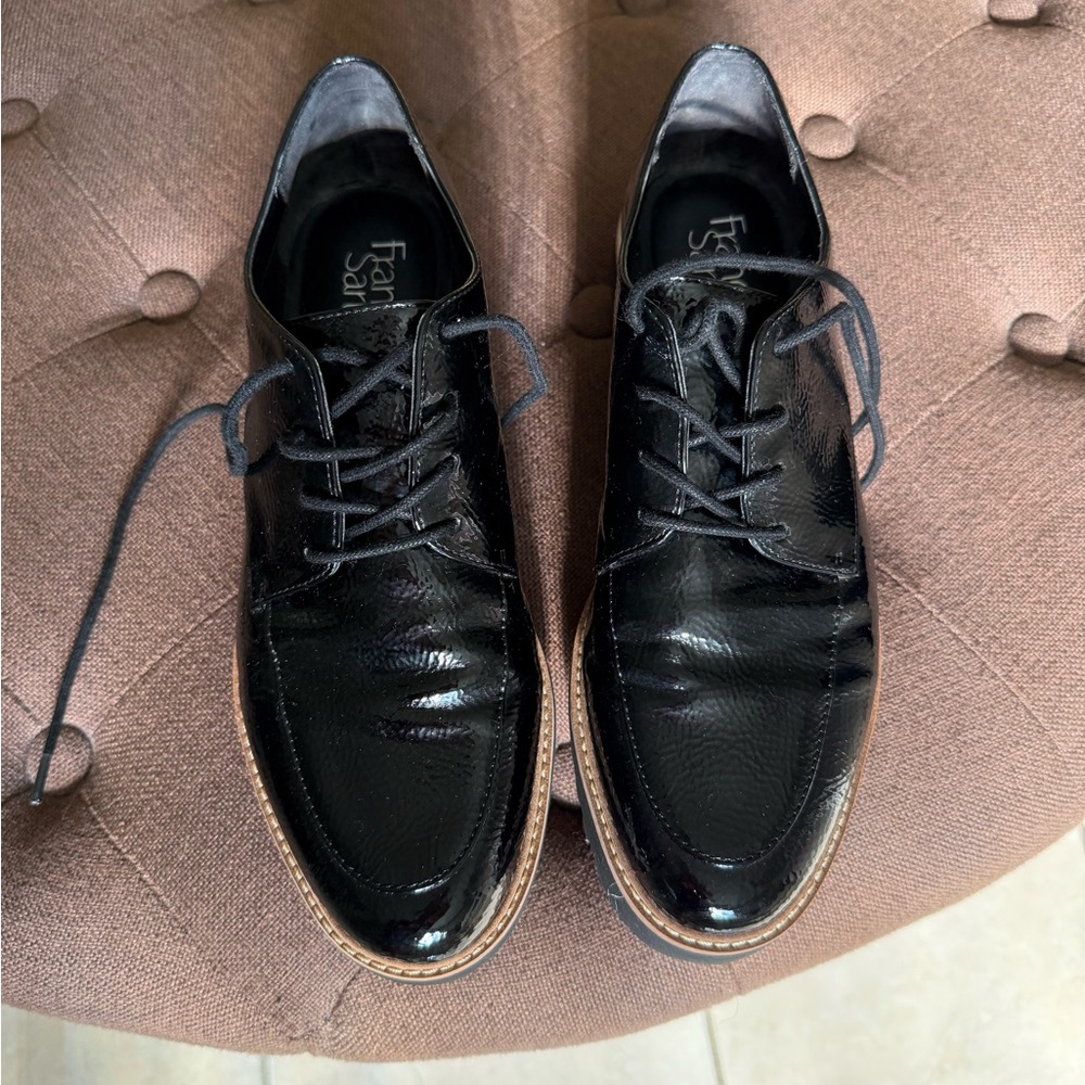 Franco Sarto patent leather loafers